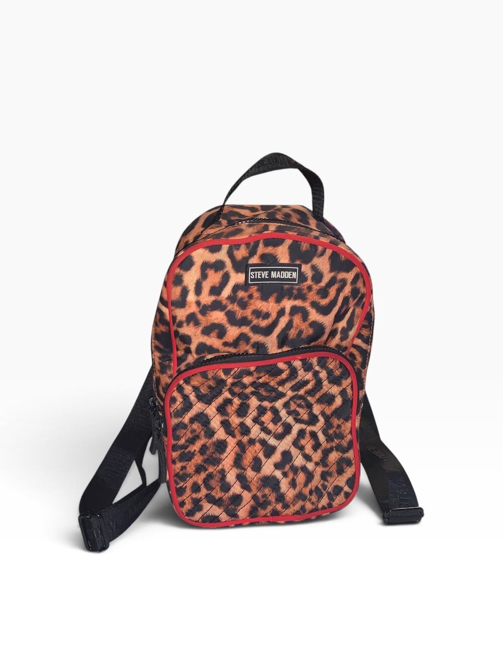 Steve Madden Leopard Print Nylon Mini Backpack
